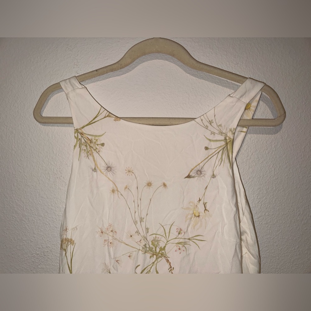 Sancia White Washed Floral Long Dress Size Medium - Picture 5 of 8